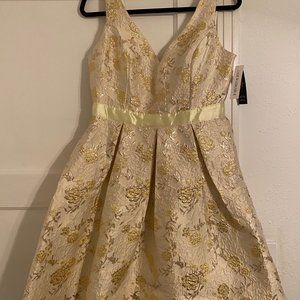 Gold party dress